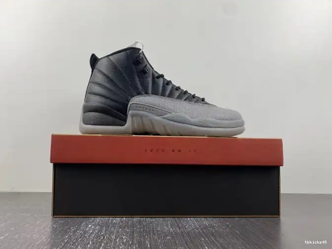 Rep TBkick 12 CT8013-019 Grey Air Wolf Jordan Black 0618